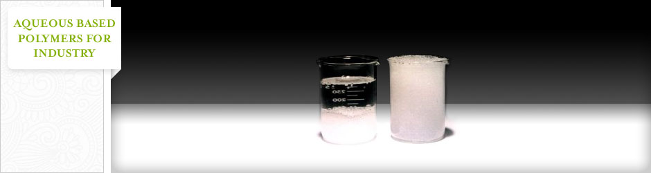 beakers with industrial polymer