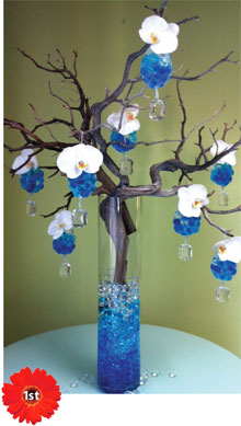 1st place photo from the Deco Beads floral design contest
