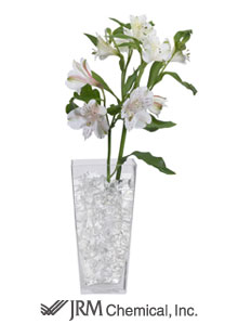 photo of clear Deco Cubes in a vase